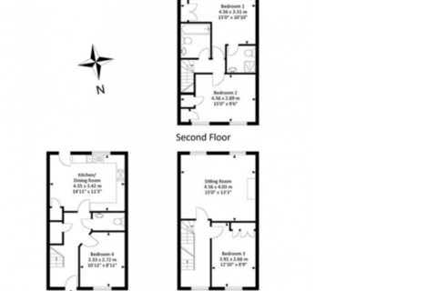 4 bedroom townhouse to rent, Keats Court, Horfield, Bristol,