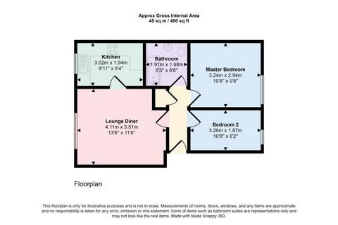 2 bedroom flat for sale, Charnwood Court, Leighton Street, South Shields, Tyne and Wear, NE33 3BF