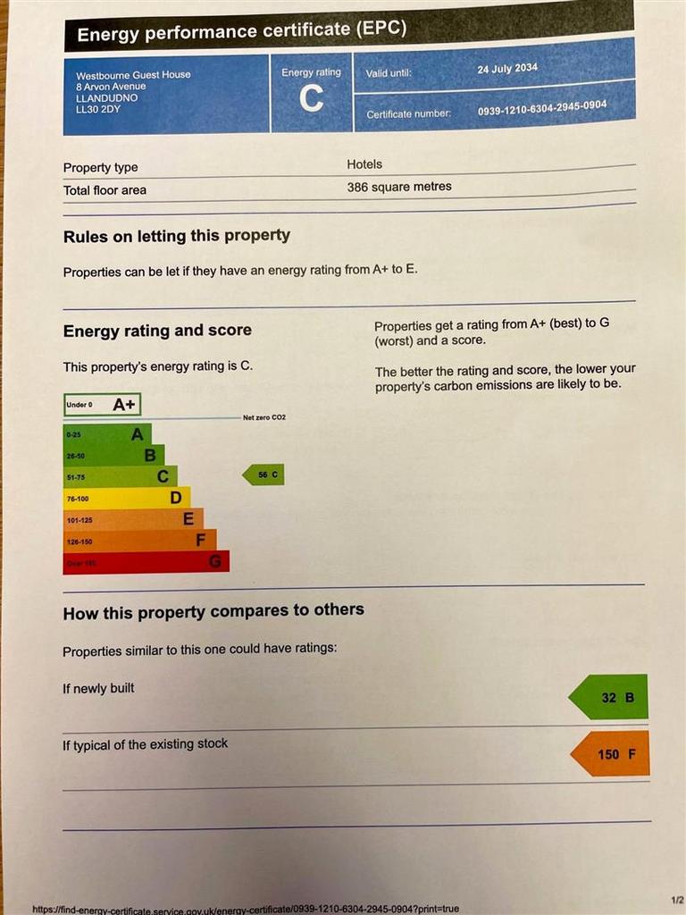 Energy performance certificate