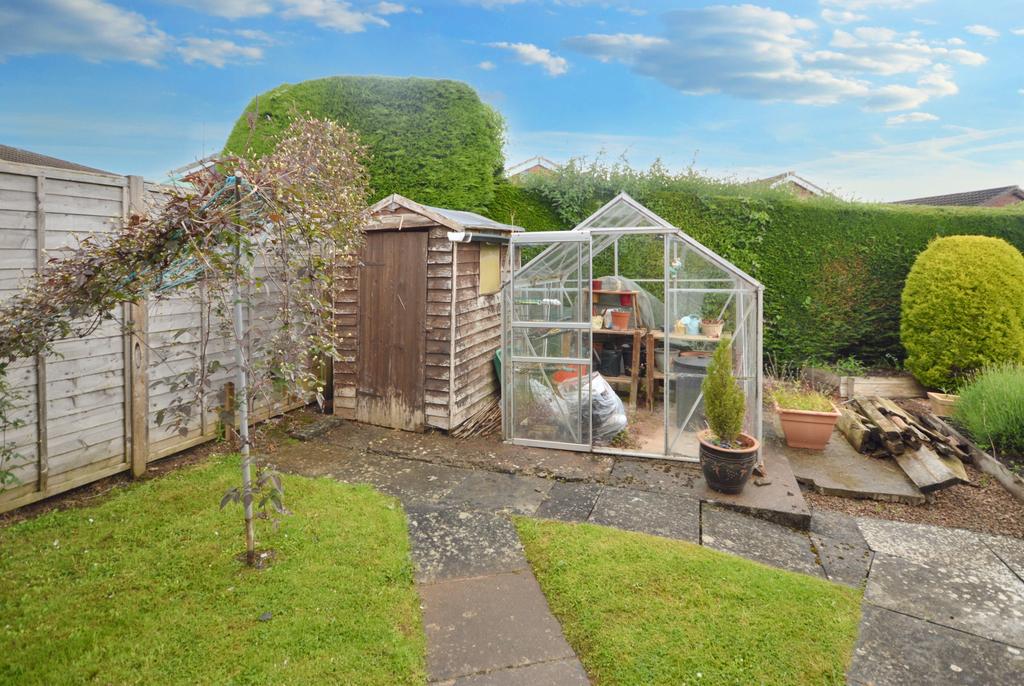 Greenhouse and shed