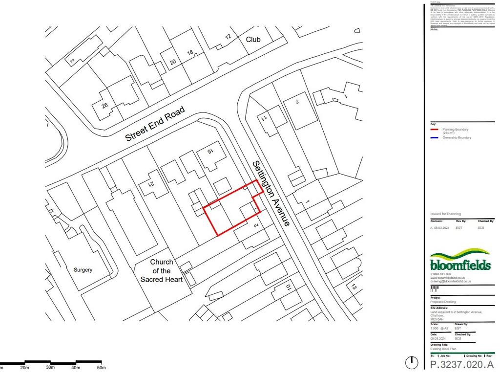 Existing Block Plan Side Plot