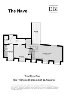 1 bedroom penthouse for sale, The Nave, High Street, Tonbridge, TN9