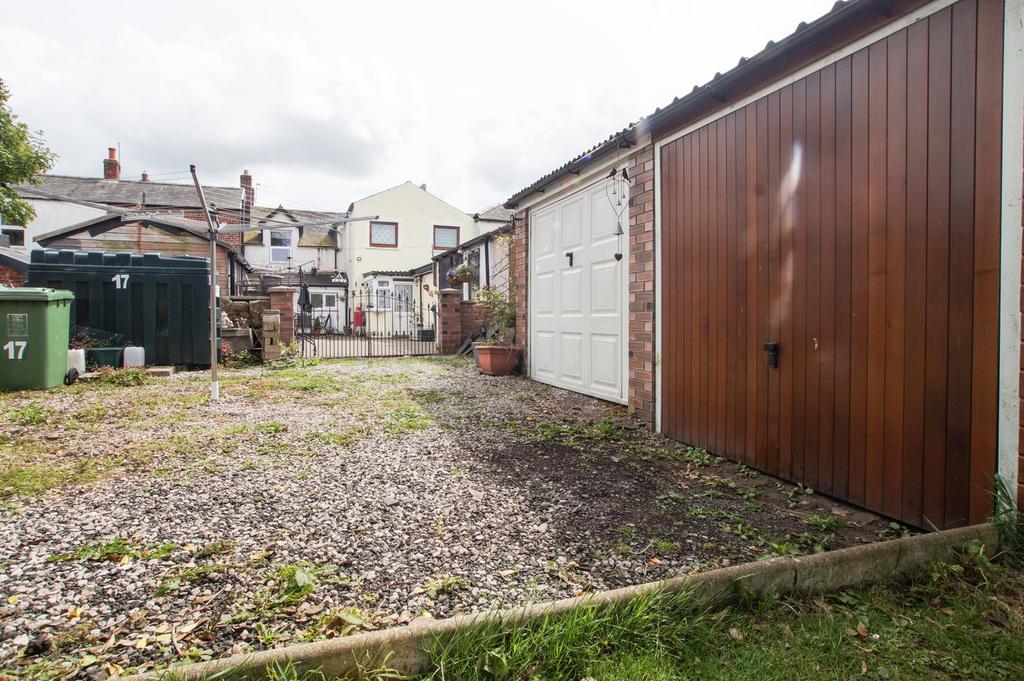 Rear courtyard and garage