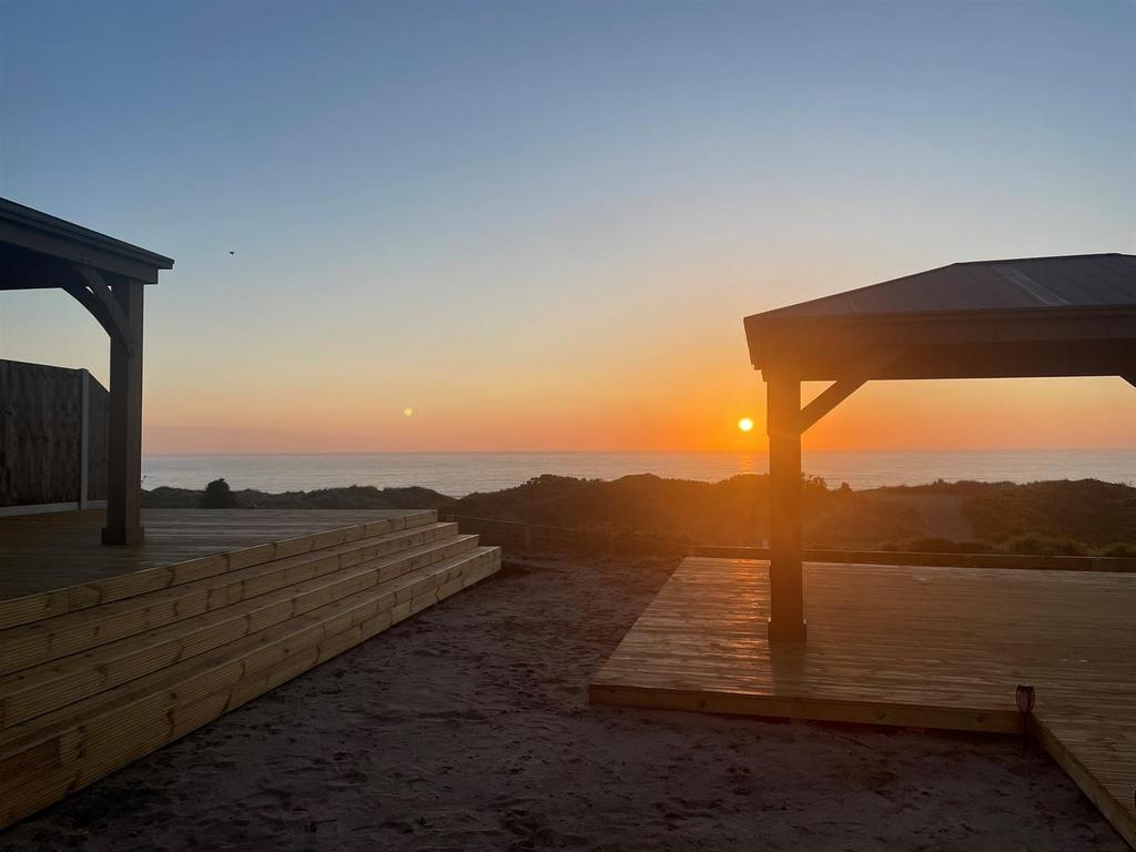 View with sunrise