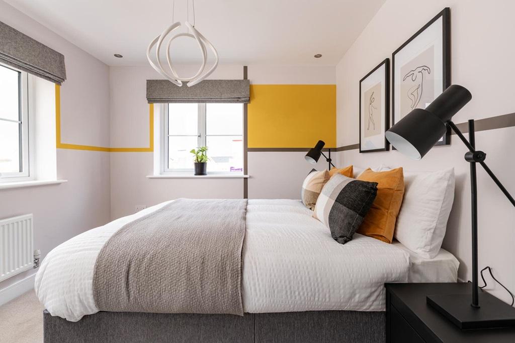 Second double bedroom is perfect for guests to...