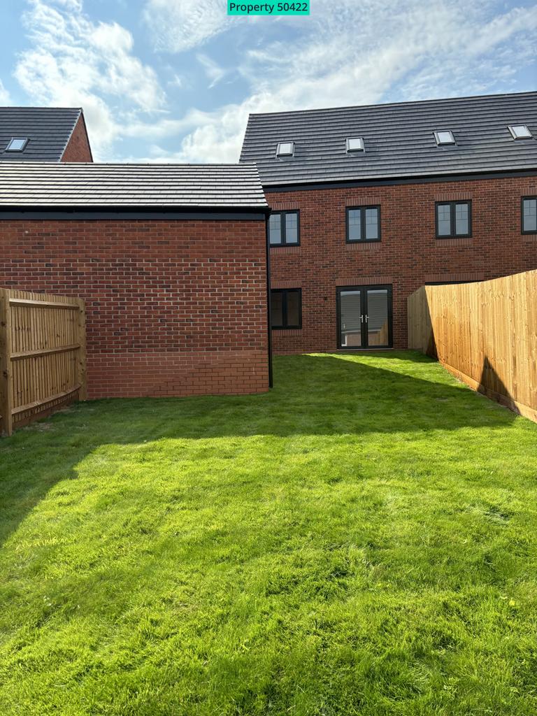 House view from bottom of garden