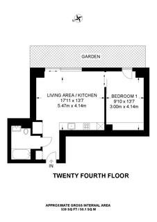 1 bedroom flat for sale, Flat 2404, Bagshaw Building, 1 Wards Place, London, E14 9DU