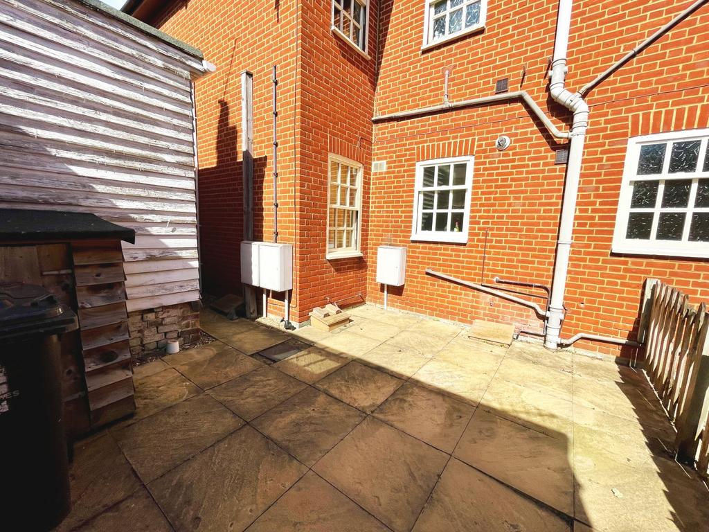 Rear courtyard