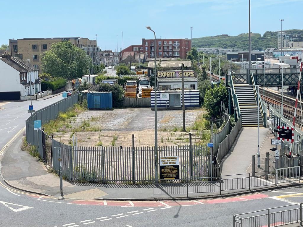 View of whole site from bridge north to south