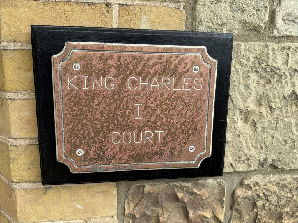 Front door plate to the building