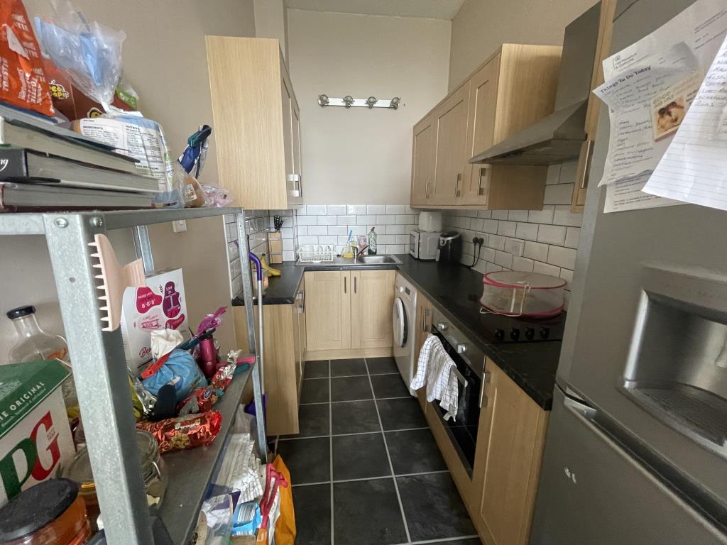 Inside image of kitchen from living room