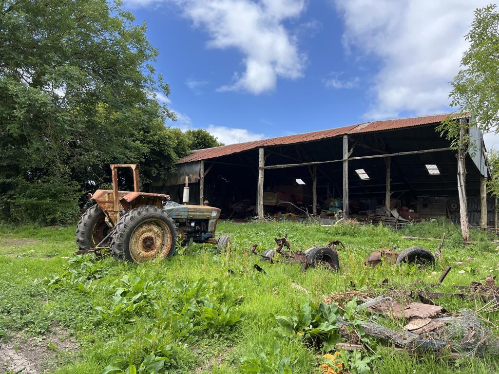 View of there main barn on the site