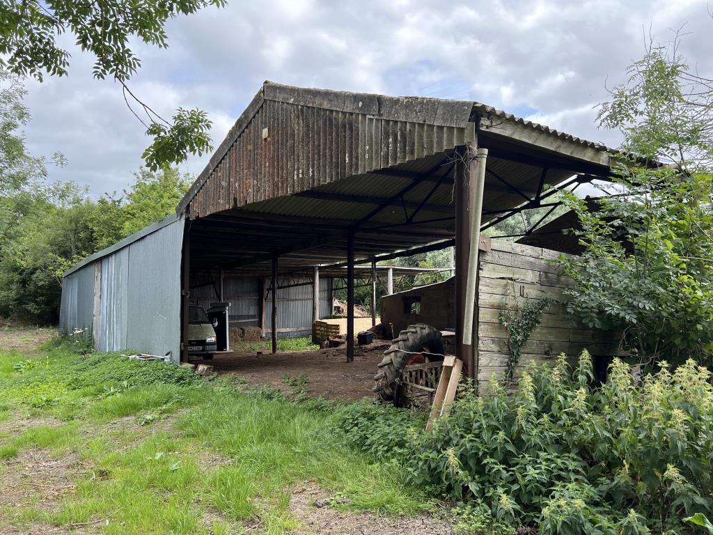 An existing barn on the site
