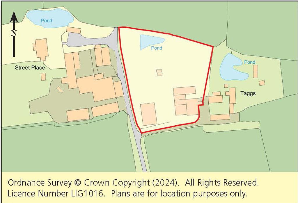 Plan showing location