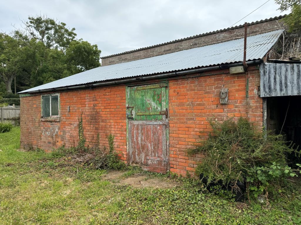 The barn at the rear of the site