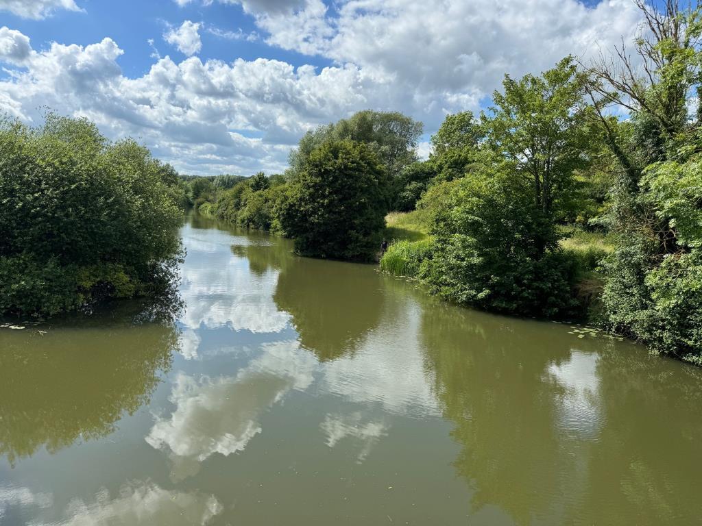 General view of the land fronting River Medway fro