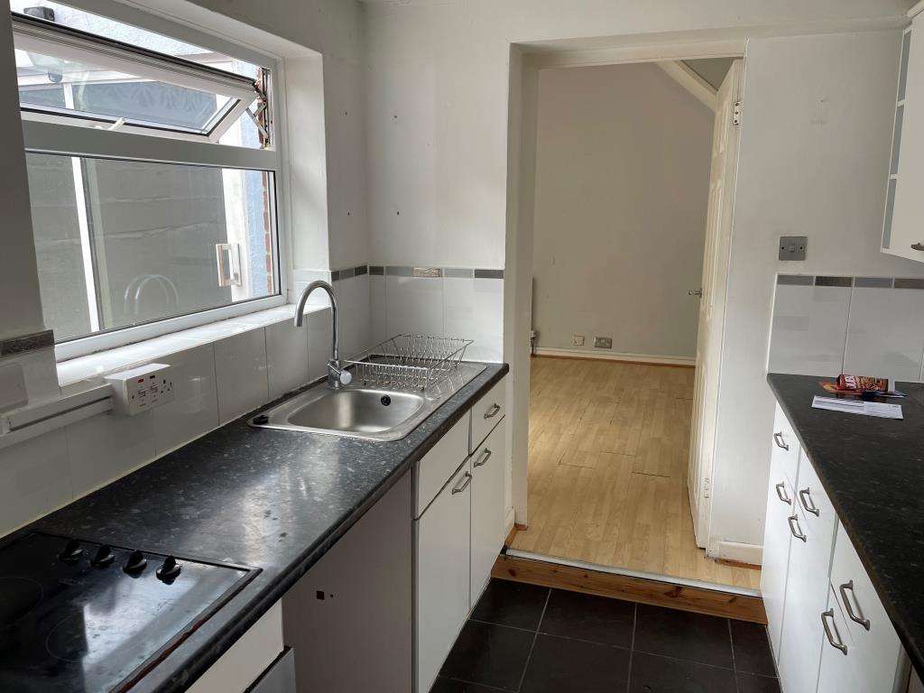 View of fitted kitchen from inner lobby