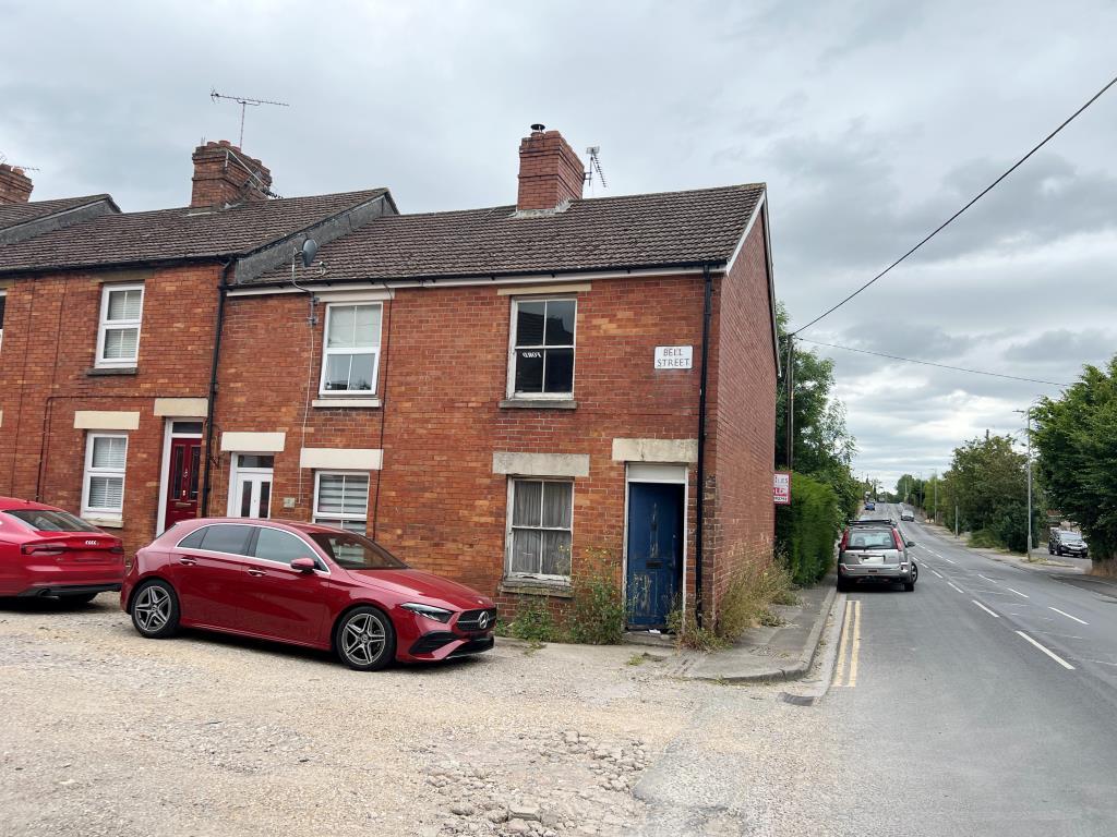 Front view of end of terrace house