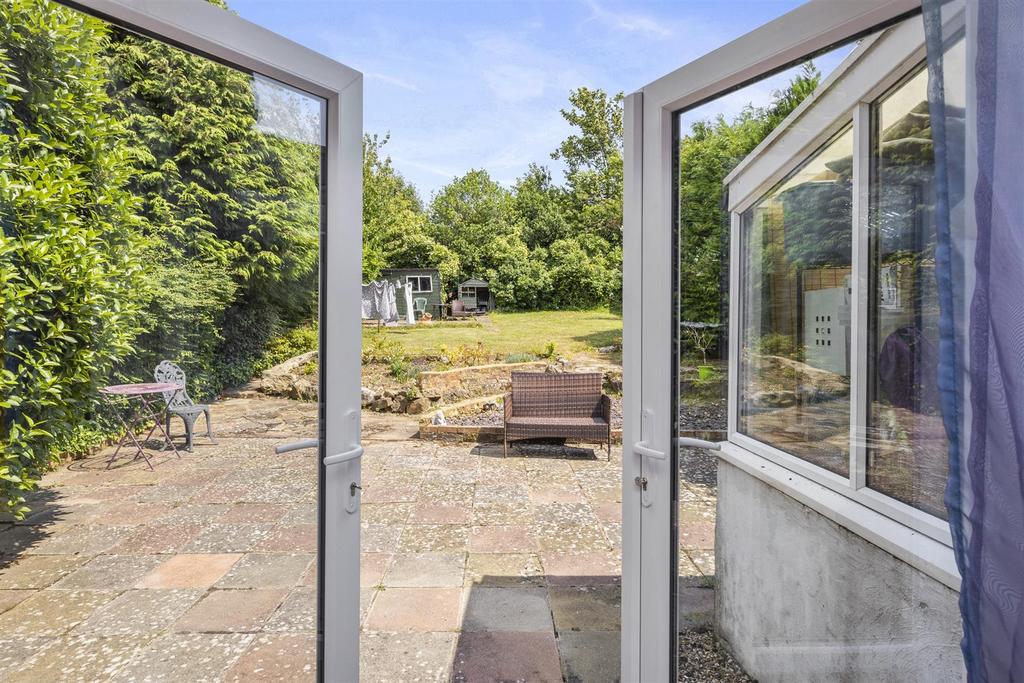 View of Garden from Kitchen