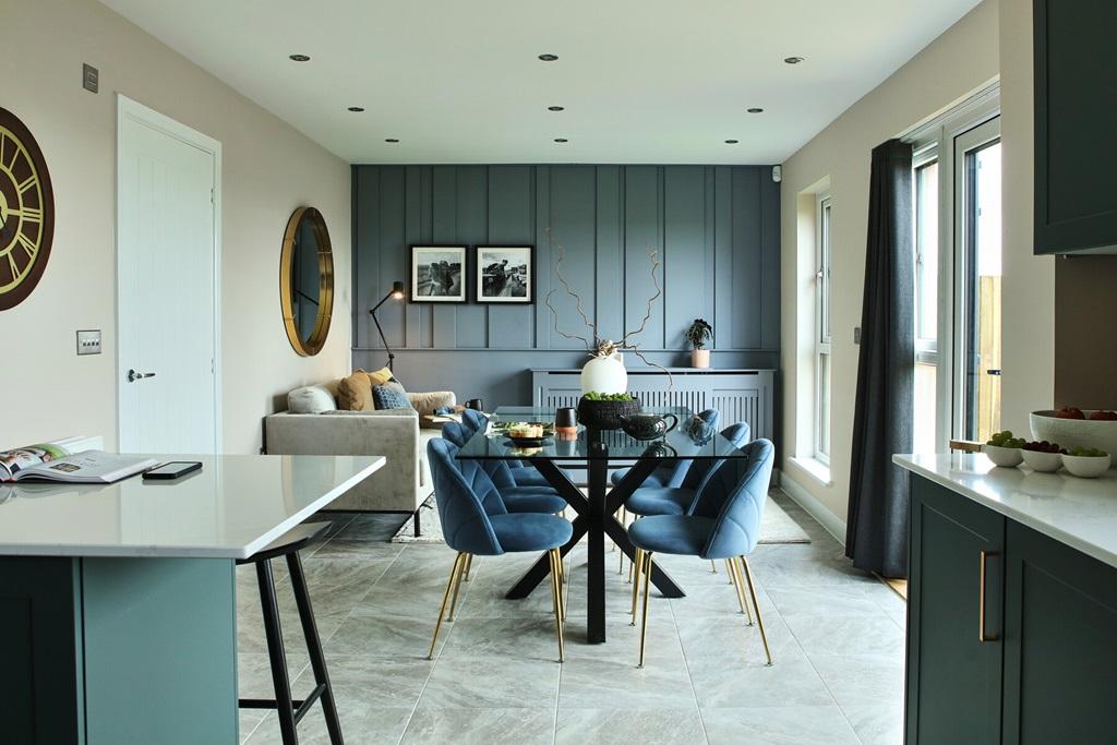 French doors open from the dining area to the...