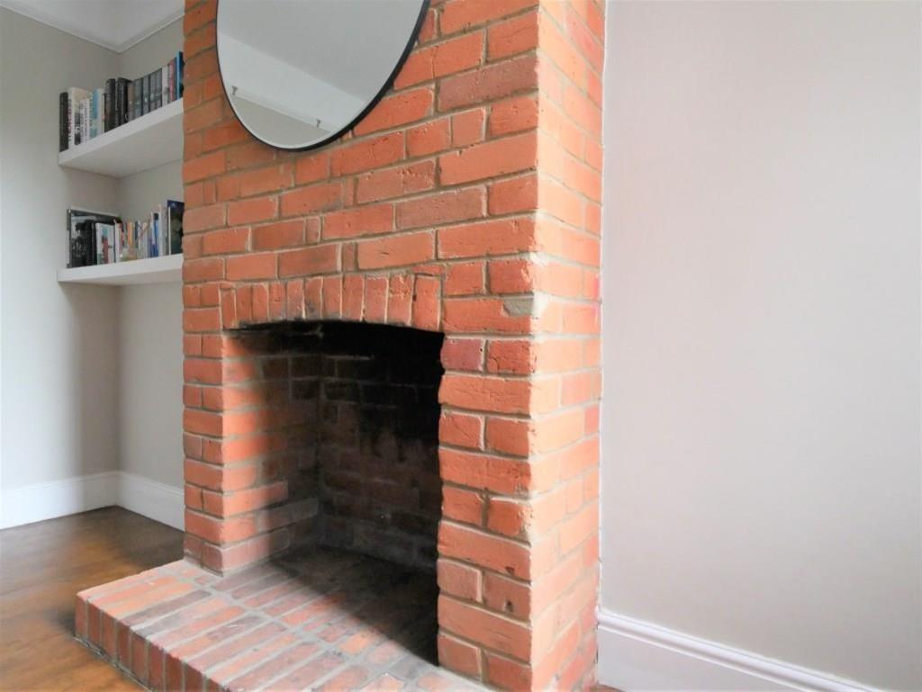 Dining room fireplace