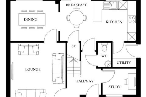 4 bedroom detached house for sale, Plot 53, Priory Fields, St Clears, Carmarthen, SA33