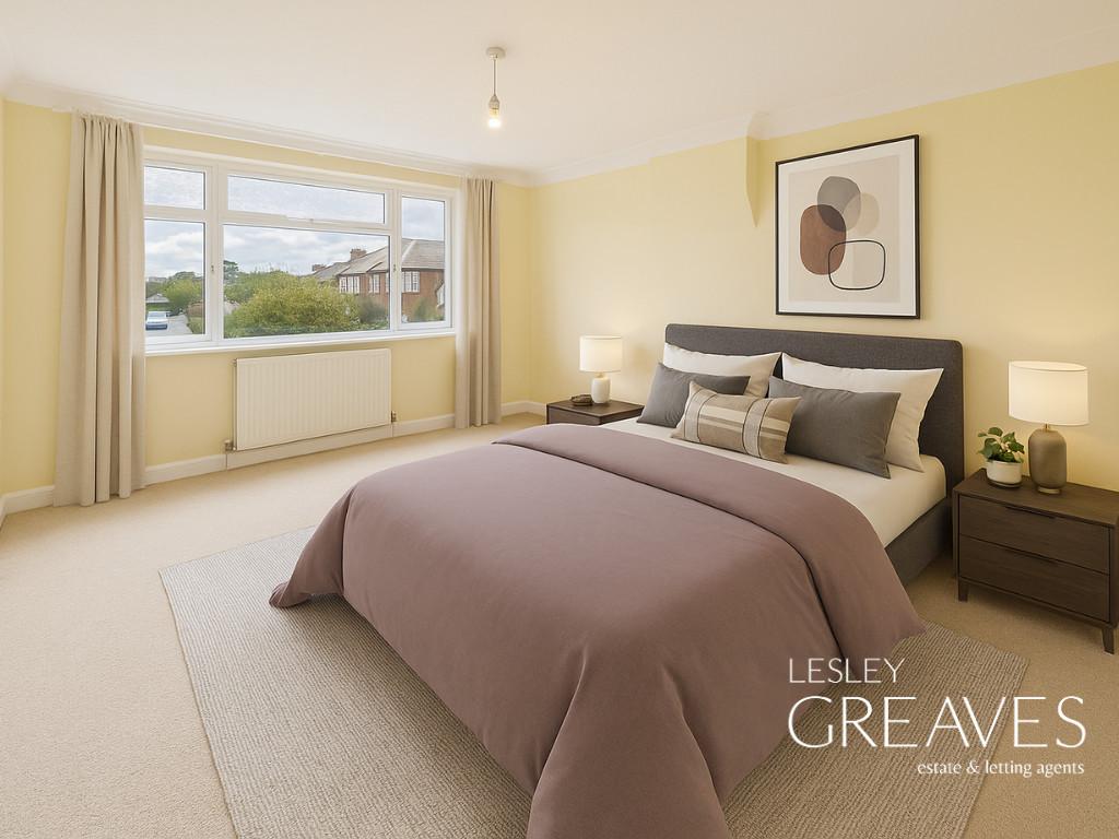 Bedroom One Virtually Staged