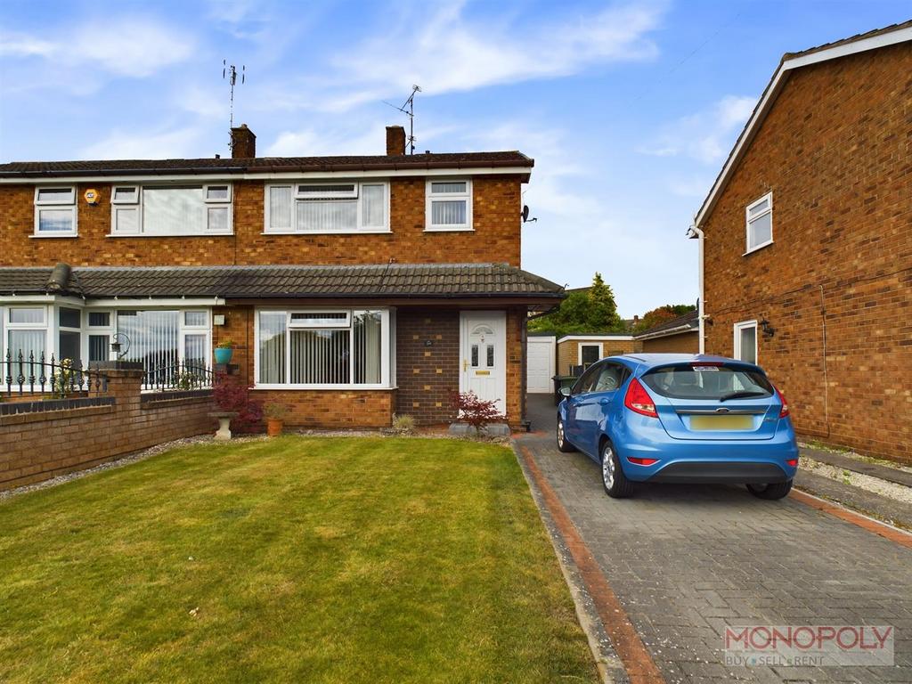 Ffordd Tegla, Wrexham 3 bed semidetached house for sale £235,000