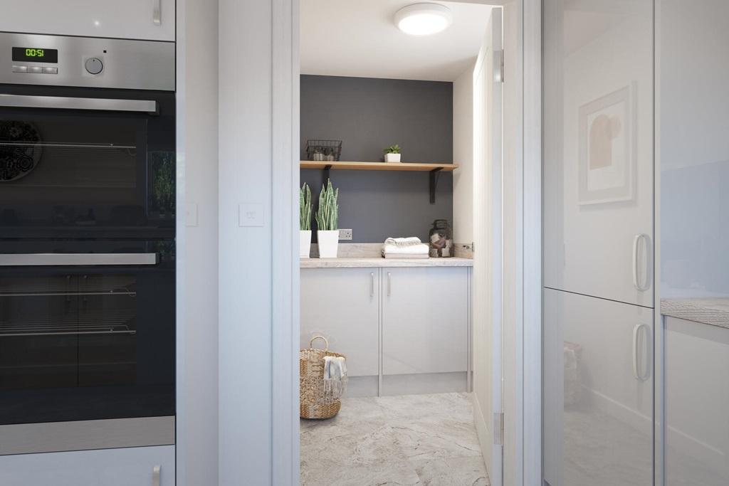 Handy utility room with laundry space