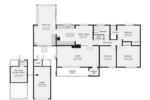 3 bedroom detached bungalow for sale, Treworder Road, Truro