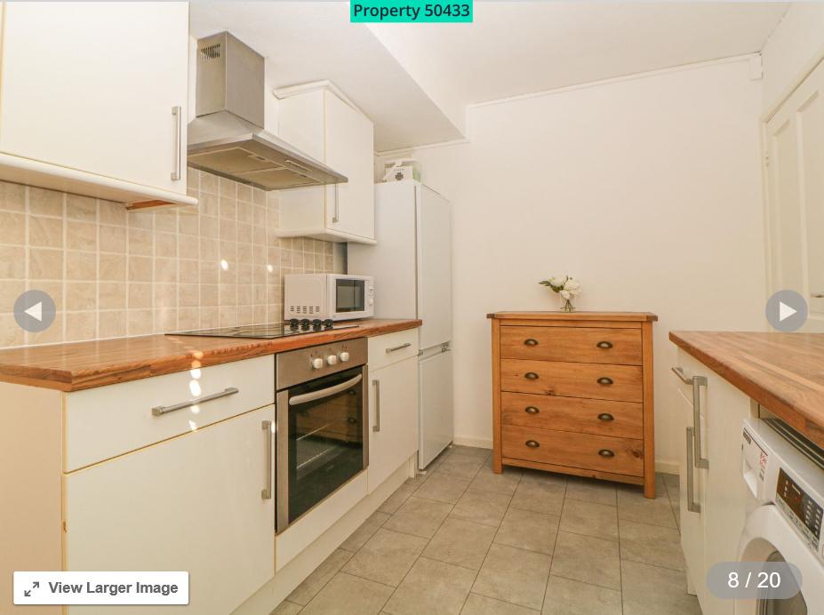 Open-plan kitchen