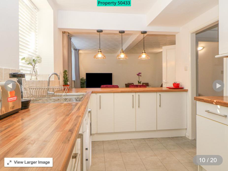 Open-plan kitchen
