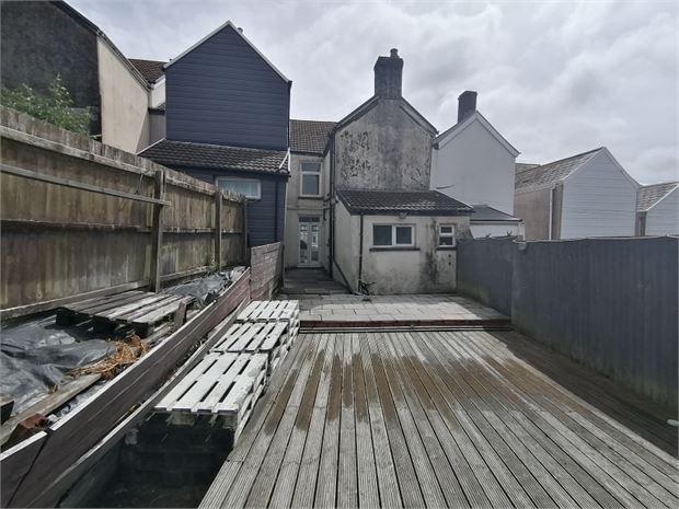 Rear of property
