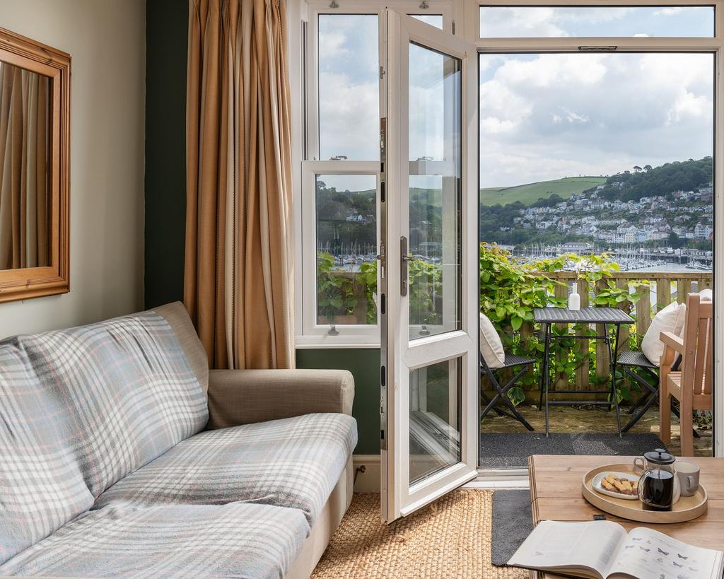 Living Room &amp; Balcony 19 Above Town, Dartmouth