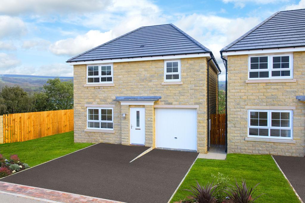External view of the detached 4 bed stone...