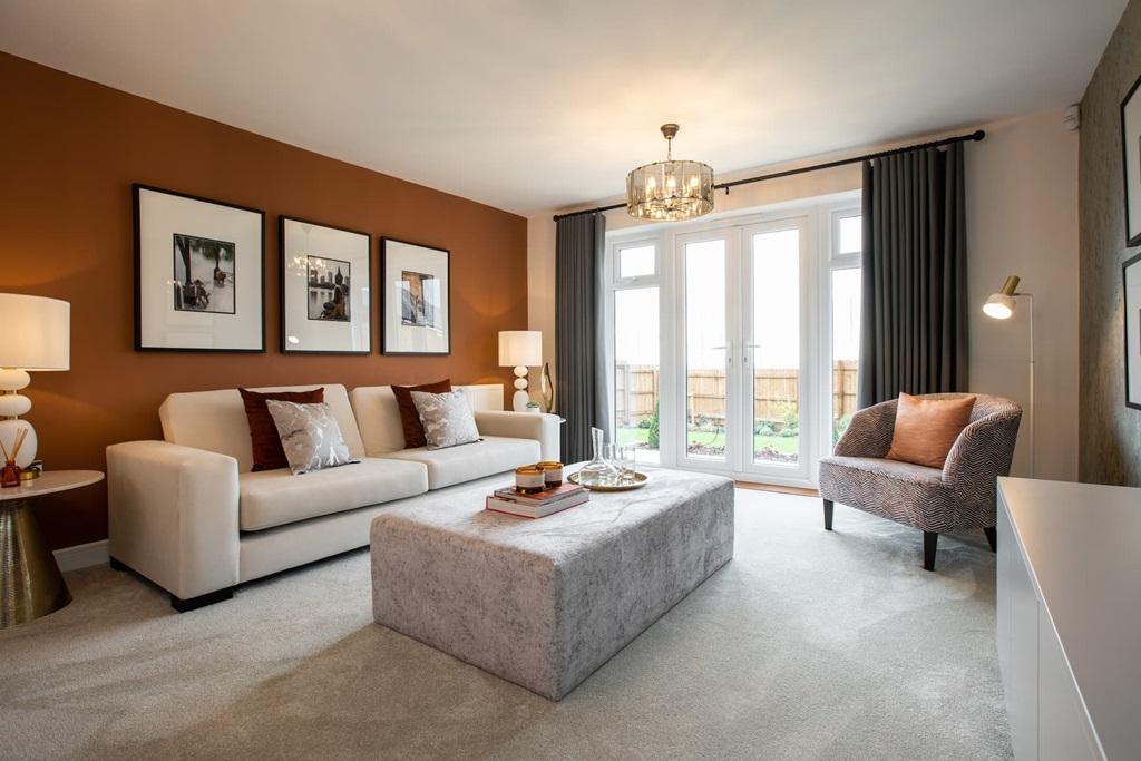 French doors lead you into the rear garden