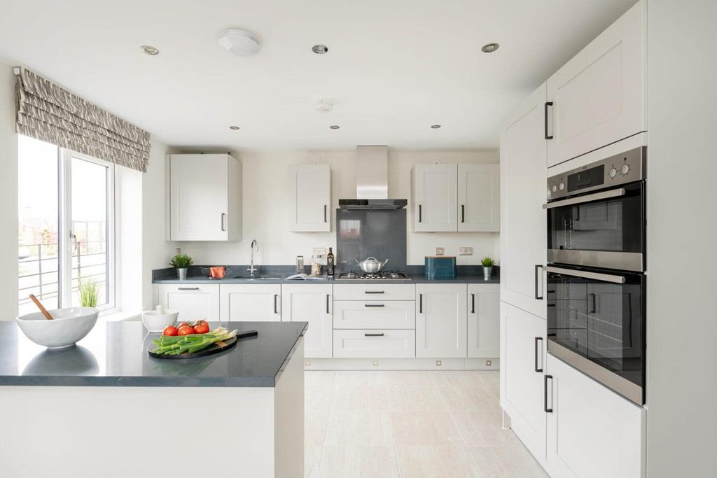 A brand new, modern kitchen is ready from the...