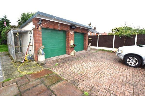 Detached double garage