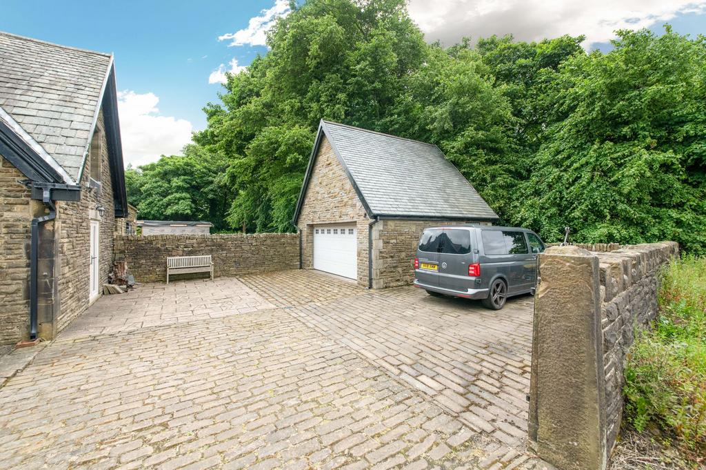 Detached double garage