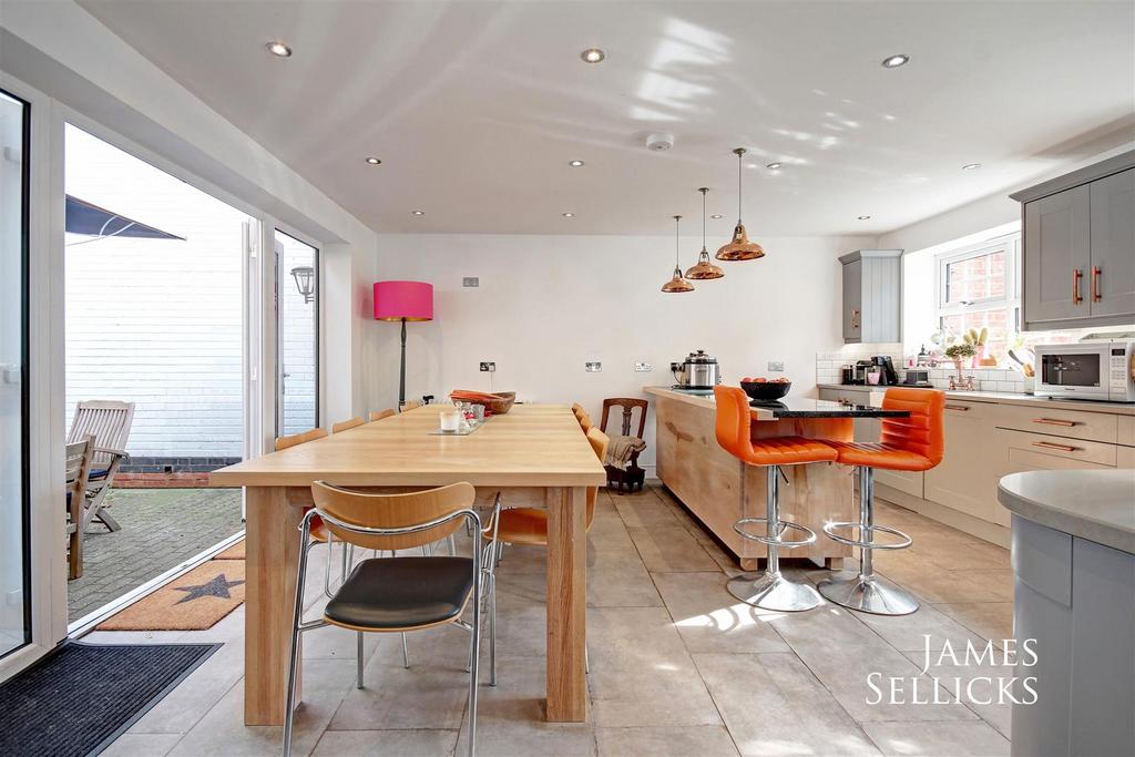 Open plan living dining kitchen