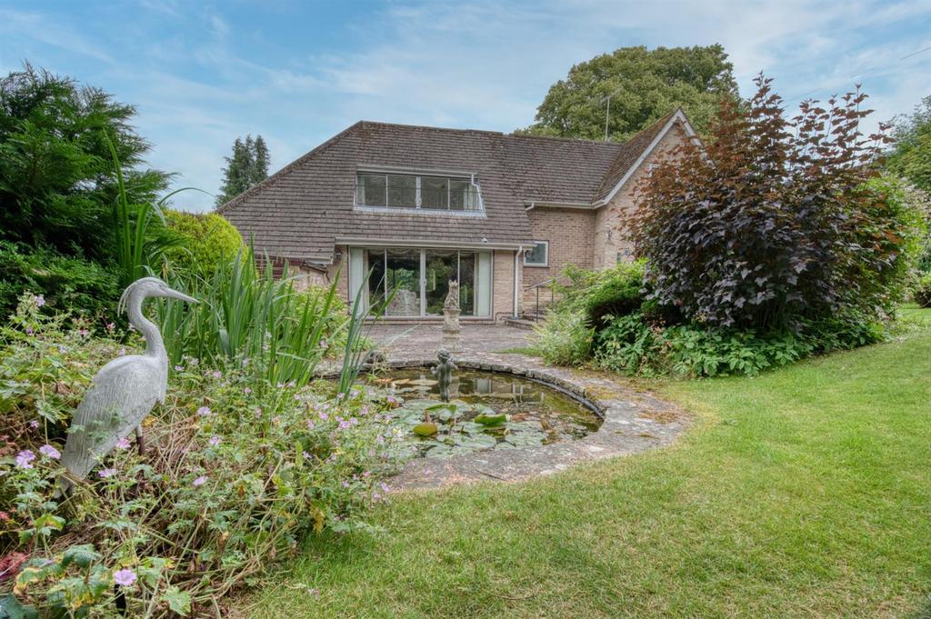 Rear Garden - pond and rear of home.jpg