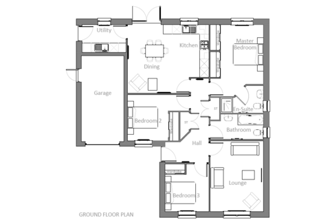 3 bedroom bungalow for sale, Ruthven Milne Road, Blairgowrie, Perth & Kinross, PH10