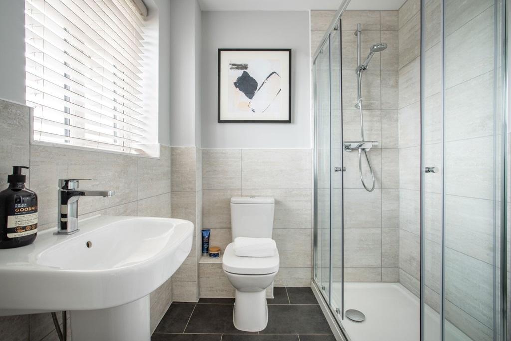 The en suite to bedroom 1 is your space where...