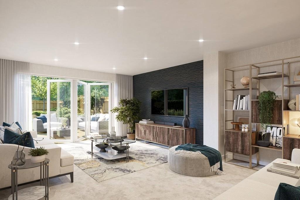 Bi fold doors from the living area - typical...
