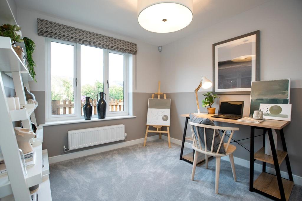 Dedicated and practical home office - typical...