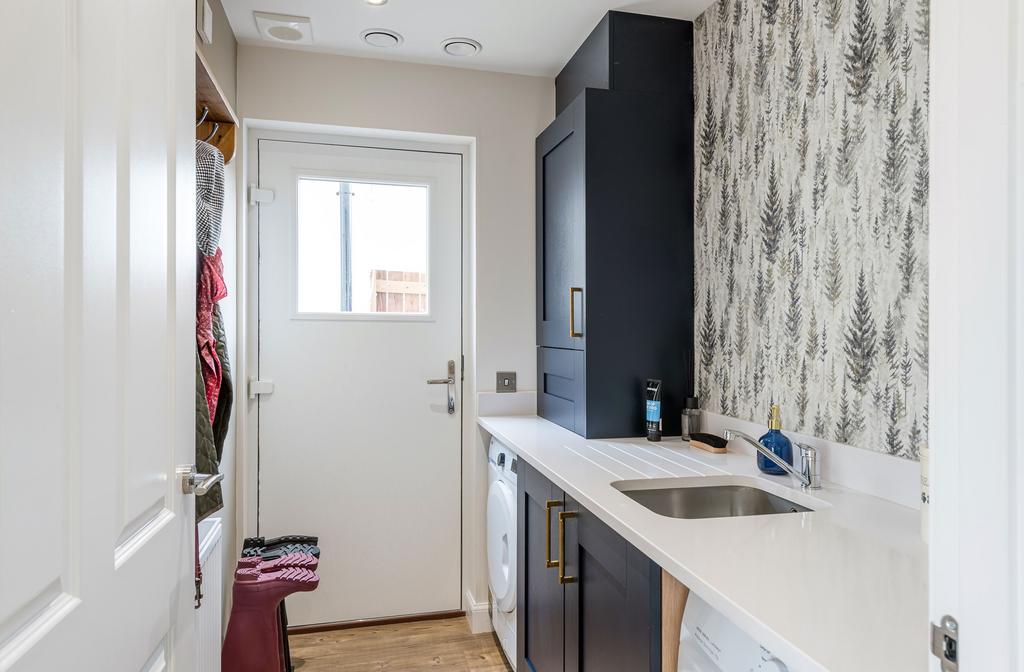 Utility room in Glenbervie show home