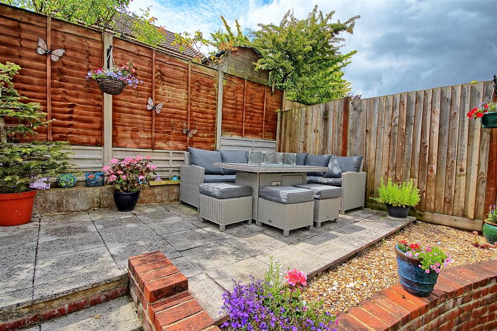 Summer house and elevated seating area