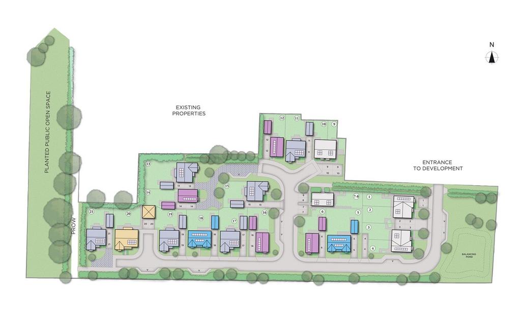 Cotswold Home - Great Somerford Siteplan No Key.jp