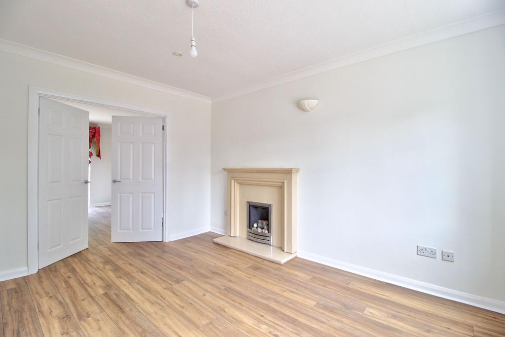 Living Room showing Family Room through Double Doo