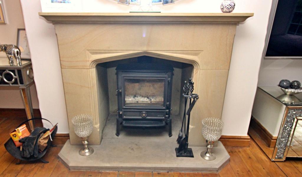 Fireplace with Multifuel Fire
